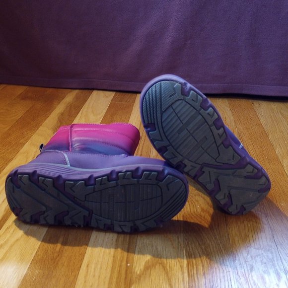 Kids Lands' End "Snow Flurry Insulated Winter Boots" Size 2M - Picture 5 of 8